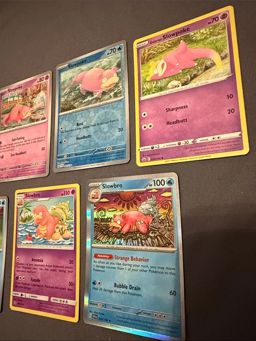 Pokemon Slowpoke And Slowking Cards - Pokemon TCG cards